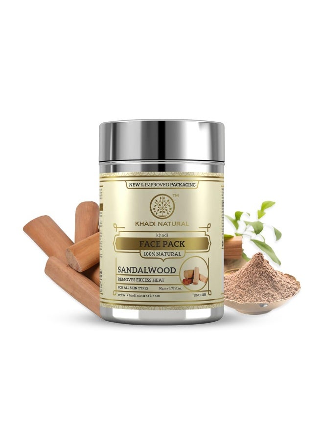Khadi Natural Sandalwood Face Pack 50g - Image 1
