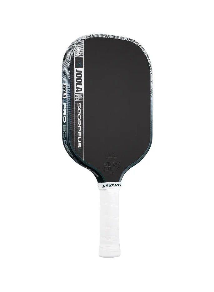 جولا JOOLA Scorpeus Pro V Pickleball Paddle – Collin Johns Club Green 16mm | Carbon Fiber Surface | KineticFrame Tech | Wide Shape | Control & Stability | USAPA Approved