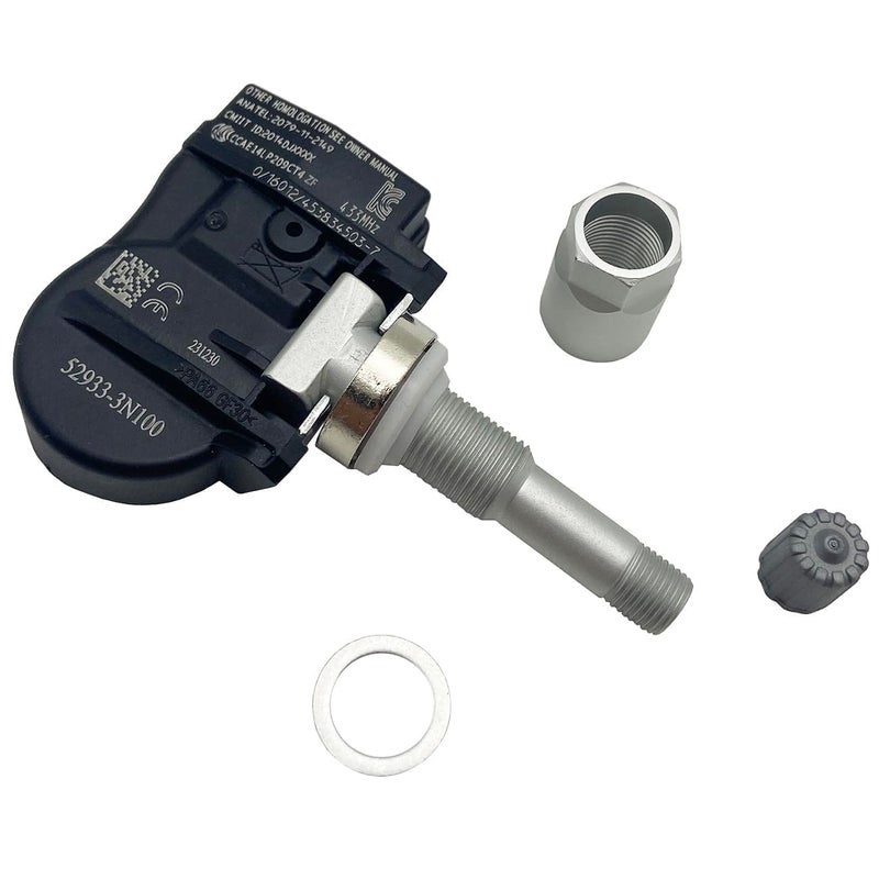 Cheriezing مجموعة حساسات مراقبة ضغط الإطارات (TPMS) من تشيريزينغ، مجموعة من 4، متوافقة مع أكسنت، جينيسيس، سورينتو، ريو 433 ميجاهرتز - Image 3