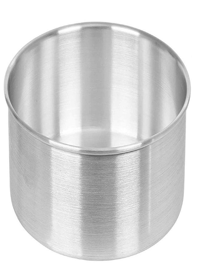 M4 CREATIONS قالب كيك دائري من الألومنيوم من M4 CREATIONS Megz Bakeware، مناسب للميكروويف - قطر 6 بوصات × ارتفاع 4 بوصات - Image 1