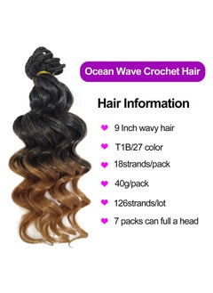 9 Inch Ocean Wave Crochet Hair Short Deep Wave Crochet Hair 7 Packs Pre Looped Ocean Wave Crochet Braids For Black Women - pzsku/ZF06797D233190B3F68E1Z/45/_/1696663915/e6b316d9-e1e5-4175-ab11-5588c3fc8592