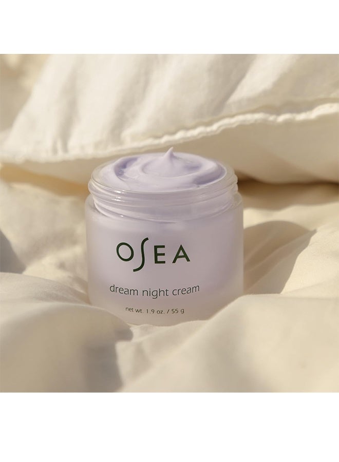 OSEA Dream Night Cream - Anti-Aging Hydrating Face Cream with Algae-Derived Bio Retinol - Plumps, Firms, & Smooths Line and Wrinkles-55g - Image 4