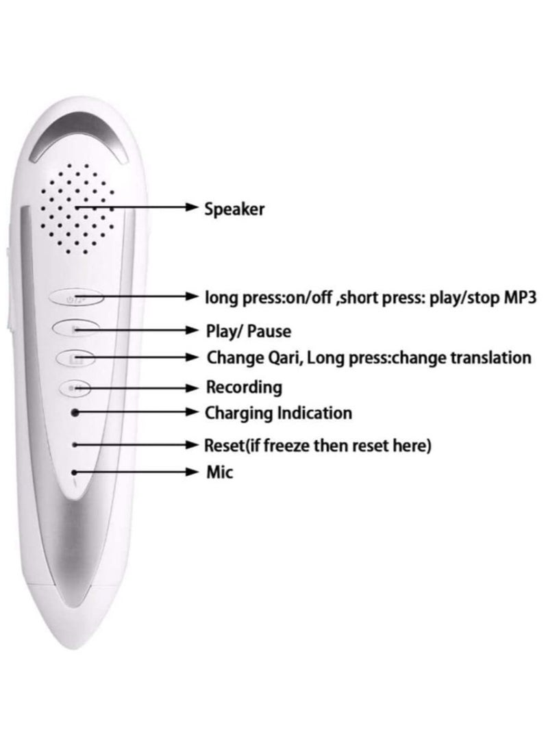 Holy Quran Reading Pen (16GB) (Small 19CM) M-9B With 16 Islamic Books - Multicolour - Image 5