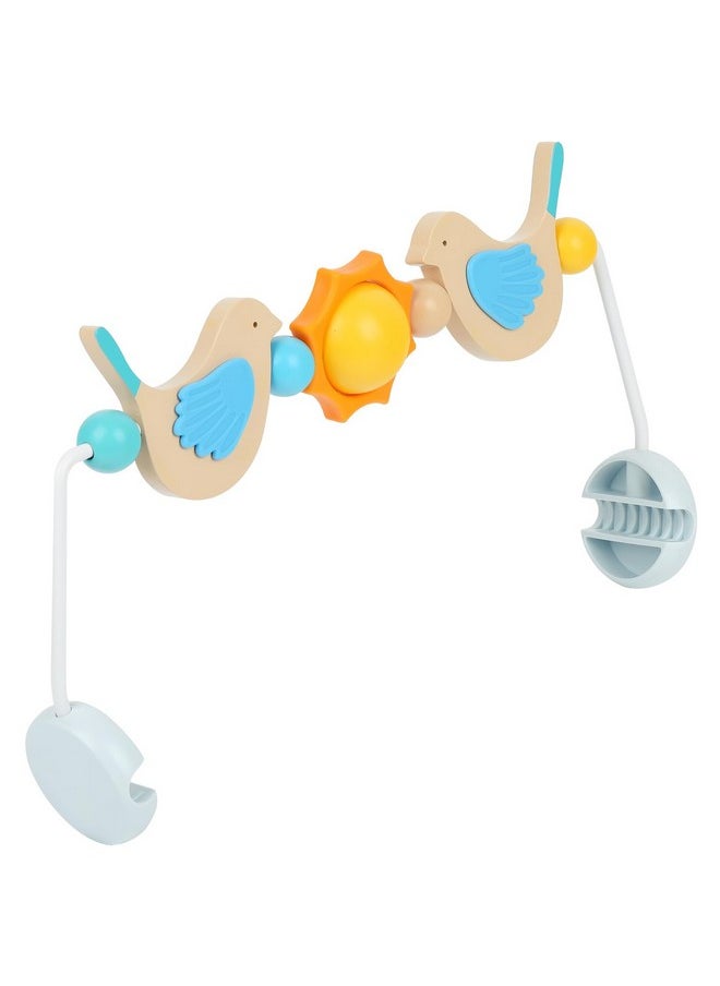 IMPRESA Impresa Wooden BabyBjorn Bouncer Toy Bar with Arched Design to Captivate Babies and Develop Motor Skills - Toy Bar for Baby Bouncer  - Image 1