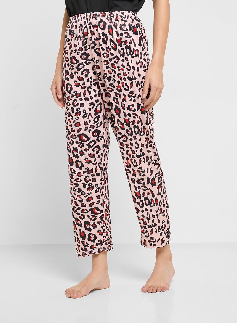 Ginger Leopard Print Nightwear Set  - Image 4