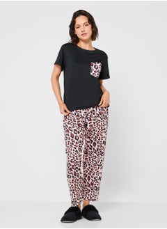 Ginger Leopard Print Nightwear Set  - Image 5