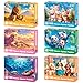 Yigney 100 Piece Puzzles for Kids Ages 46 68 810 Year Old Lions Cats Pandas Tigers Dogs Turtles 6Pack Jigsaw Puzzles for Kids Learning Educational Toys for Boys and Girls - Image 2