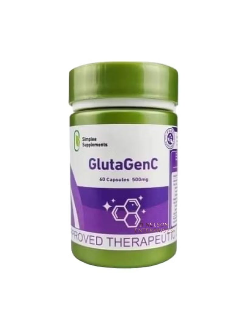 Simplee Supplements Simple Glutathione & Vitamin C Capsules - 60 Capsules