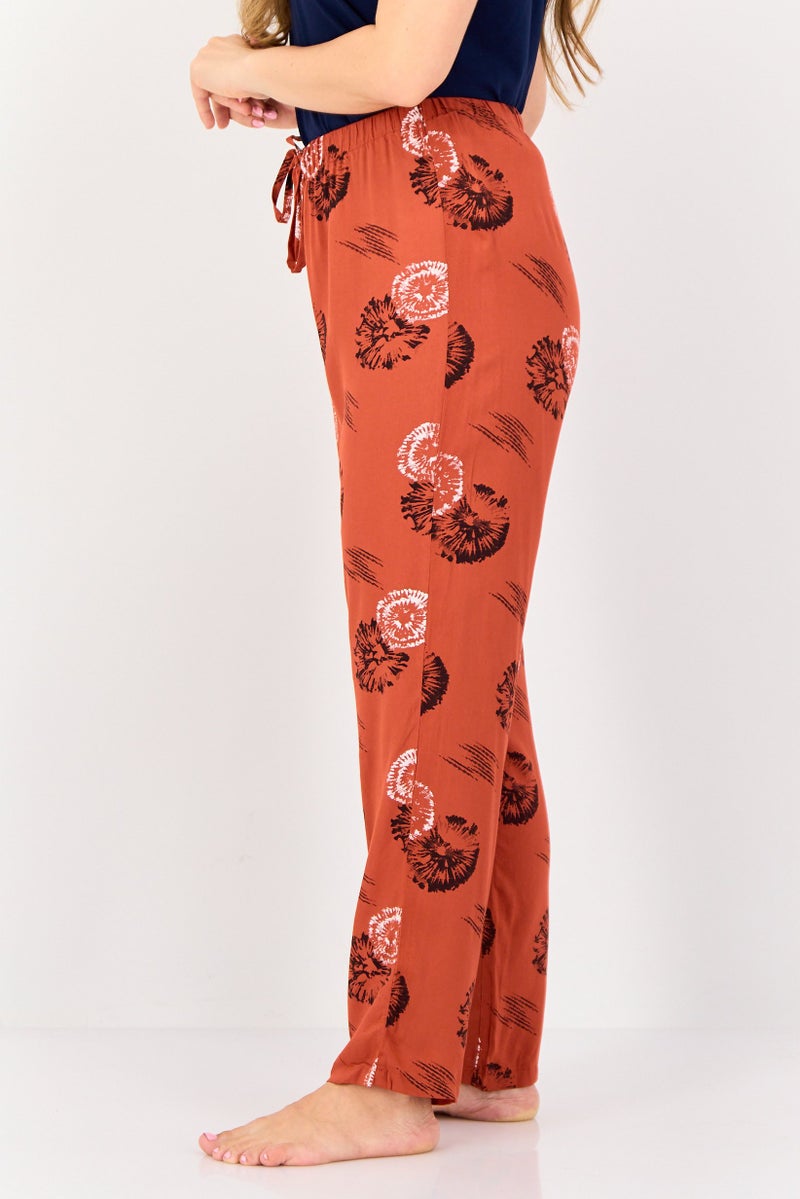 zivame Women Floral Print Drawstring Pajama Pants, Multicolor - Image 3