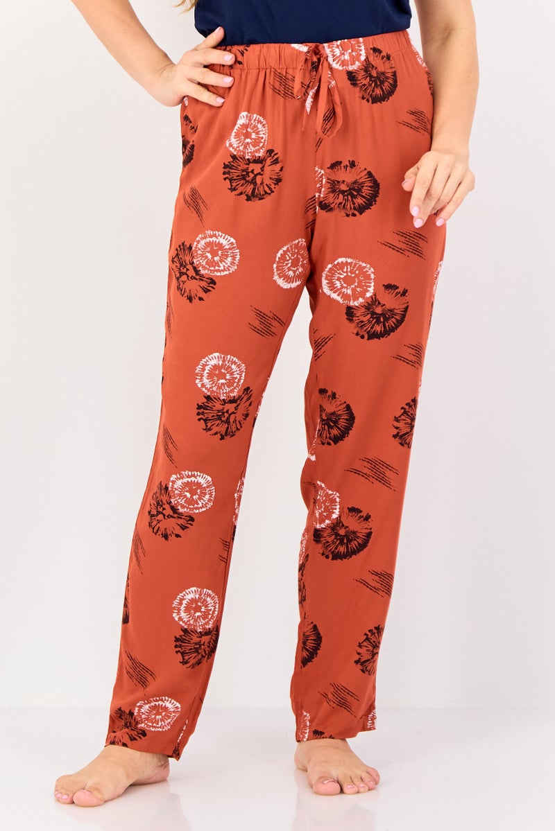 zivame Women Floral Print Drawstring Pajama Pants, Multicolor - Image 1