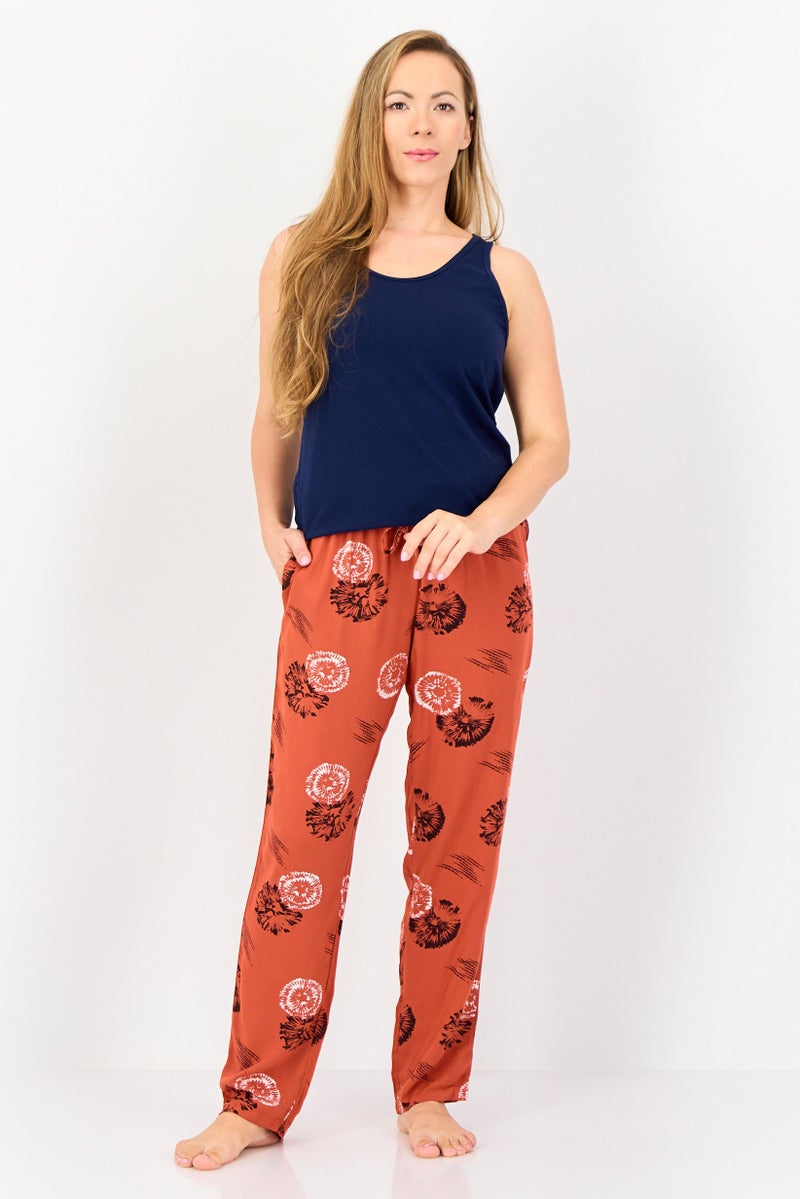 zivame Women Floral Print Drawstring Pajama Pants, Multicolor - Image 4