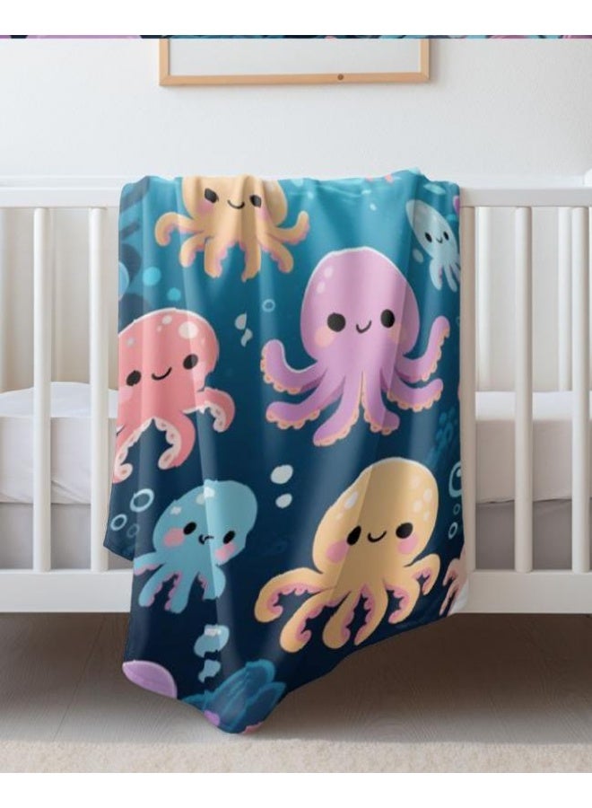 عام بطانية رقيقة من الفانيلا الكرتونية للأطفال أو الطلاب (دافئة ومريحة ومناسبة للنوم والألعاب) 100 سم * 150 سم - Image 5