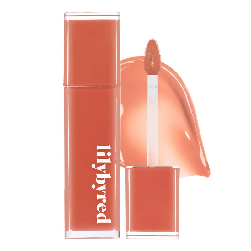 lilybyred تلوين الشفاه الليلي من lilybyred Bloody Liar | صبغة شفاه كورية لامعة، لون زاهي وعصيري، لمعان شراب، مرطب، يدوم طويلاً ومقاوم للتلطخ، غير لزج، خفيف الوزن، 0.14 أونصة (01 مشمش ناعم) - Image 1