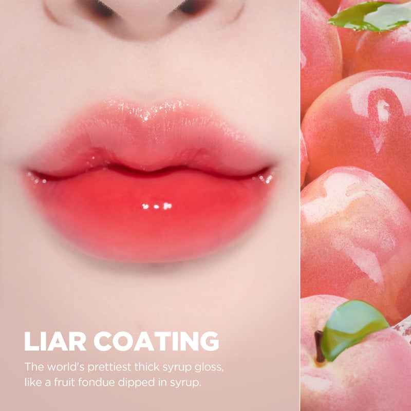 lilybyred تلوين الشفاه الليلي من lilybyred Bloody Liar | صبغة شفاه كورية لامعة، لون زاهي وعصيري، لمعان شراب، مرطب، يدوم طويلاً ومقاوم للتلطخ، غير لزج، خفيف الوزن، 0.14 أونصة (01 مشمش ناعم) - Image 4