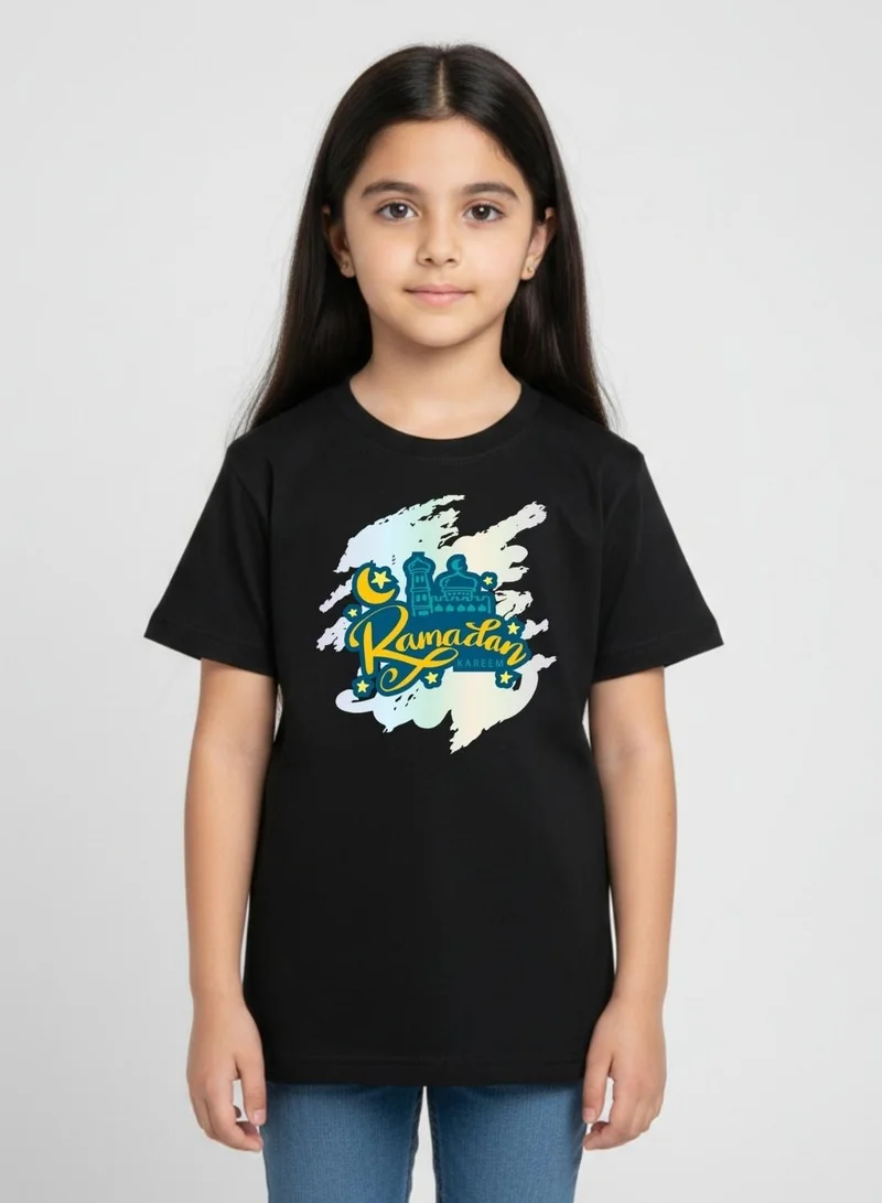 babyqlo Unisex Kids Ramadan Festival Cotton Printed T-Shirt
