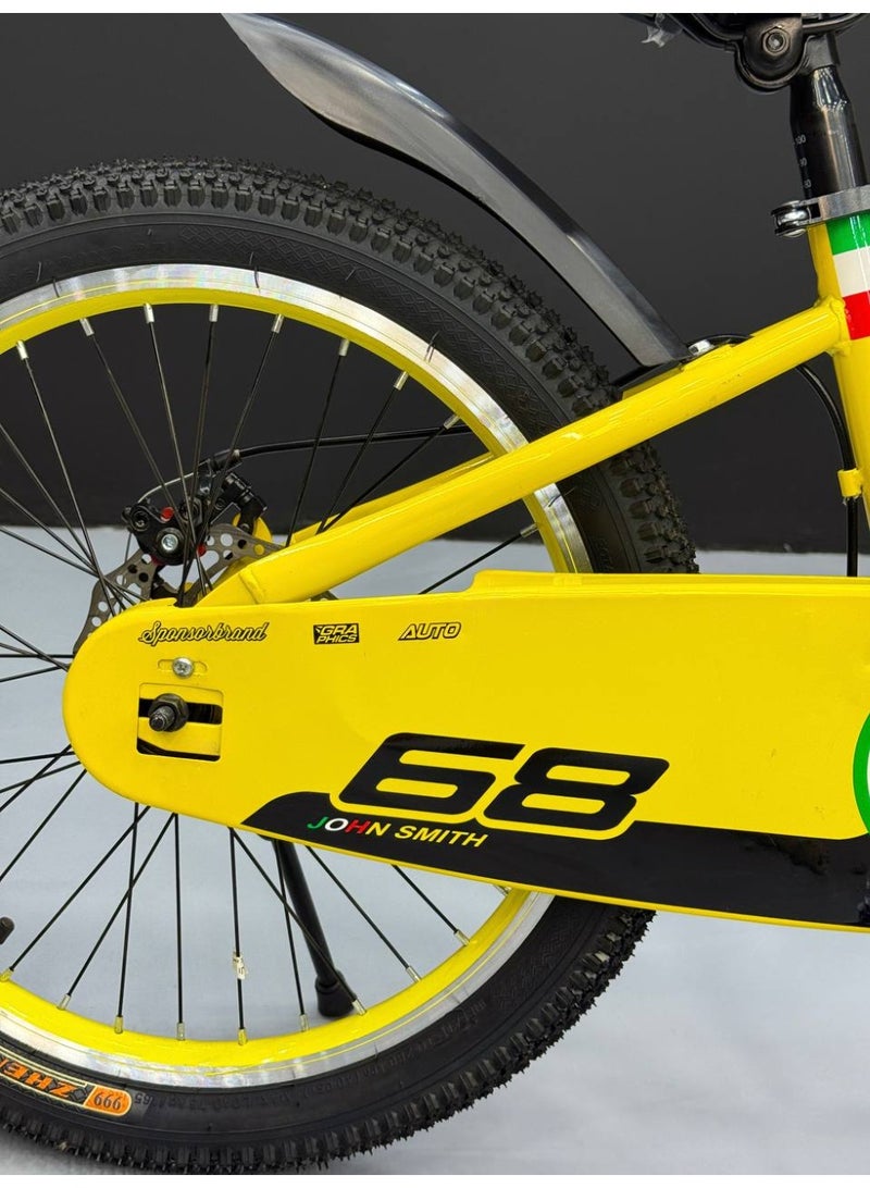 فيراري دراجة فيراري الرياضية مقاس 20 - فرامل ديسك مزدوجة، هيكل فولاذي متين، وكرسي سريع التعديل. - Image 3