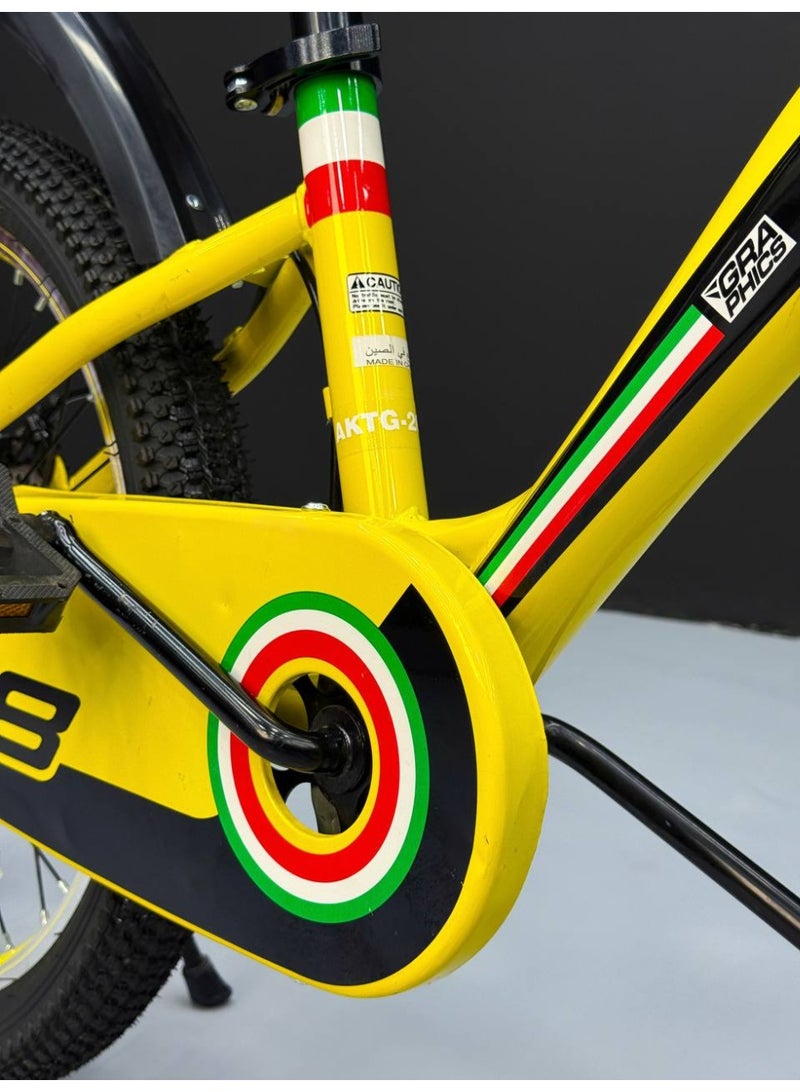 فيراري دراجة فيراري الرياضية مقاس 20 - فرامل ديسك مزدوجة، هيكل فولاذي متين، وكرسي سريع التعديل. - Image 5