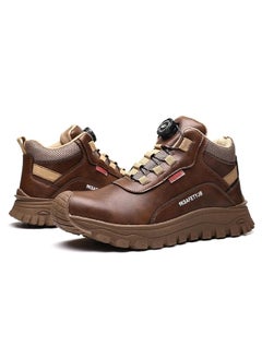 Verci Men's Industrial Safety Boots Waterproof Anti-Slip Insulated Anti Smashing Puncture Resistant Work Shoes Sports Style Casual Solid Low Top with Round Toe Steel Guard Fabric Lined PU Upper and Sole All Season(40 EUR)  - Image 1
