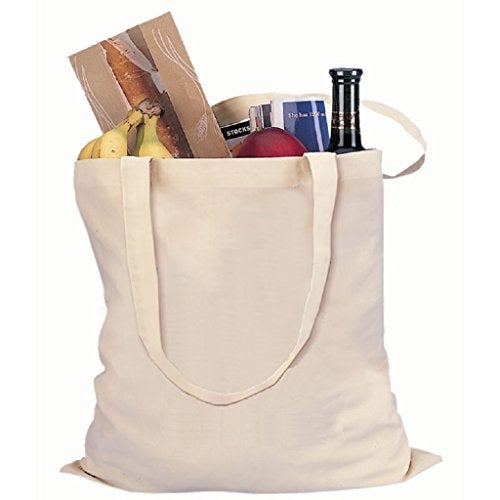 TBF Set of 24 Blank Cotton Tote Bags Reusable 100% Cotton Reusable Tote Bags (2 dozen) - Image 2