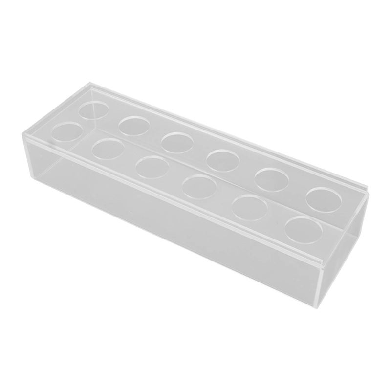 Clear Acrylic Flower Vase Multi Holes Elegant Decorative Long Rectangle Vase for Wedding Home Dining Table Decor 30cm/11.7in - Image 3