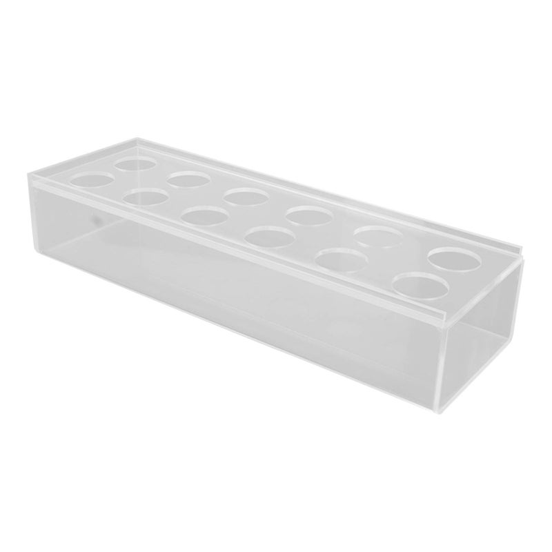 Clear Acrylic Flower Vase Multi Holes Elegant Decorative Long Rectangle Vase for Wedding Home Dining Table Decor 30cm/11.7in - Image 2