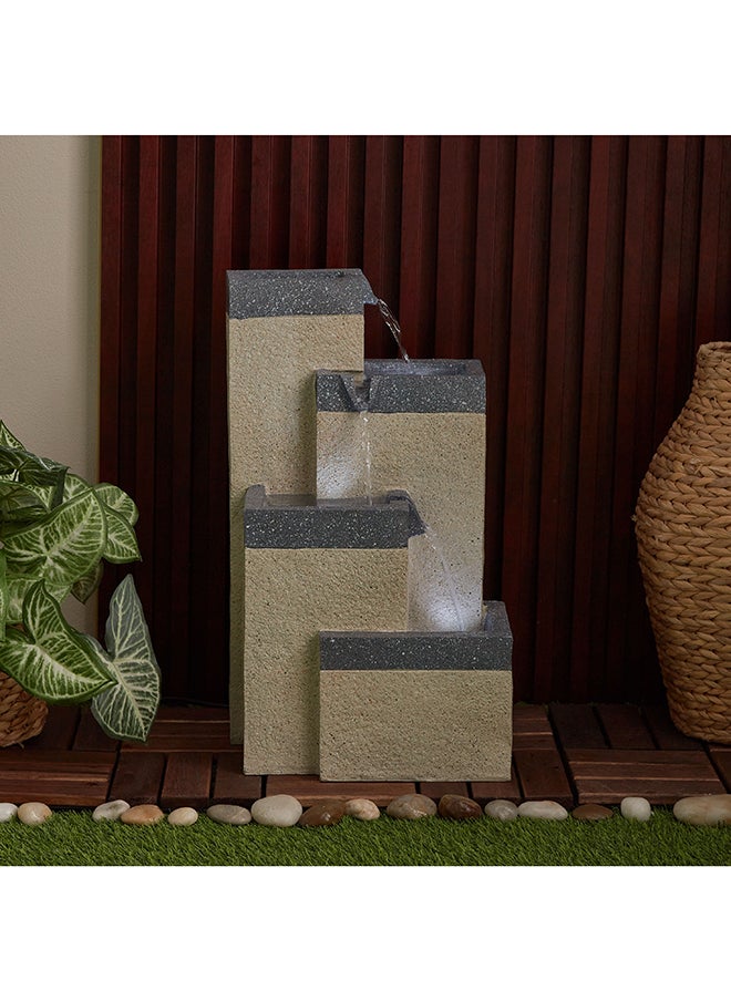 Home Box Adele Modern 4-Tier Outdoor Fountain with LED 29 x 24 x 49.5 cm  - Image 1
