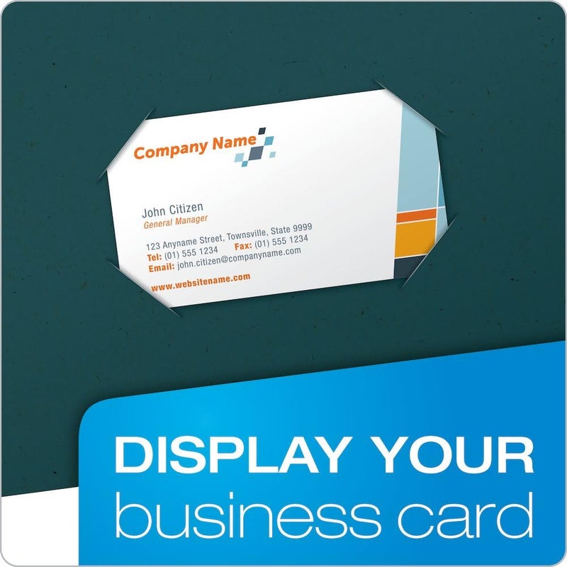 Oxford EarthWise by Oxford Two-Pocket Folders, Blue, Letter Size, 25 per Box, (78502) - Image 3