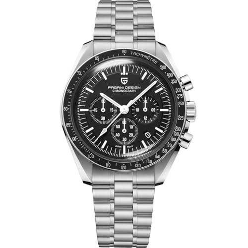 LACZ DENTON Pagani Design PD1701V6 Men's Quartz Watches Men Chronograph Stainless Steel Sports Watches for Mens Waterproof Wristwatches Japan VK63 Movement - Image 1