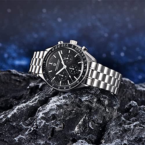 LACZ DENTON Pagani Design PD1701V6 Men's Quartz Watches Men Chronograph Stainless Steel Sports Watches for Mens Waterproof Wristwatches Japan VK63 Movement - Image 4