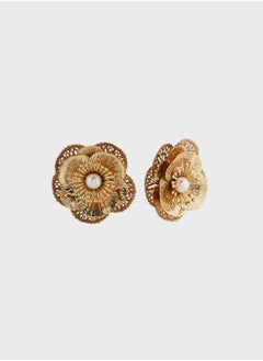 Ella Limited Edition Statement Floral Pearl Earrings  - Image 1