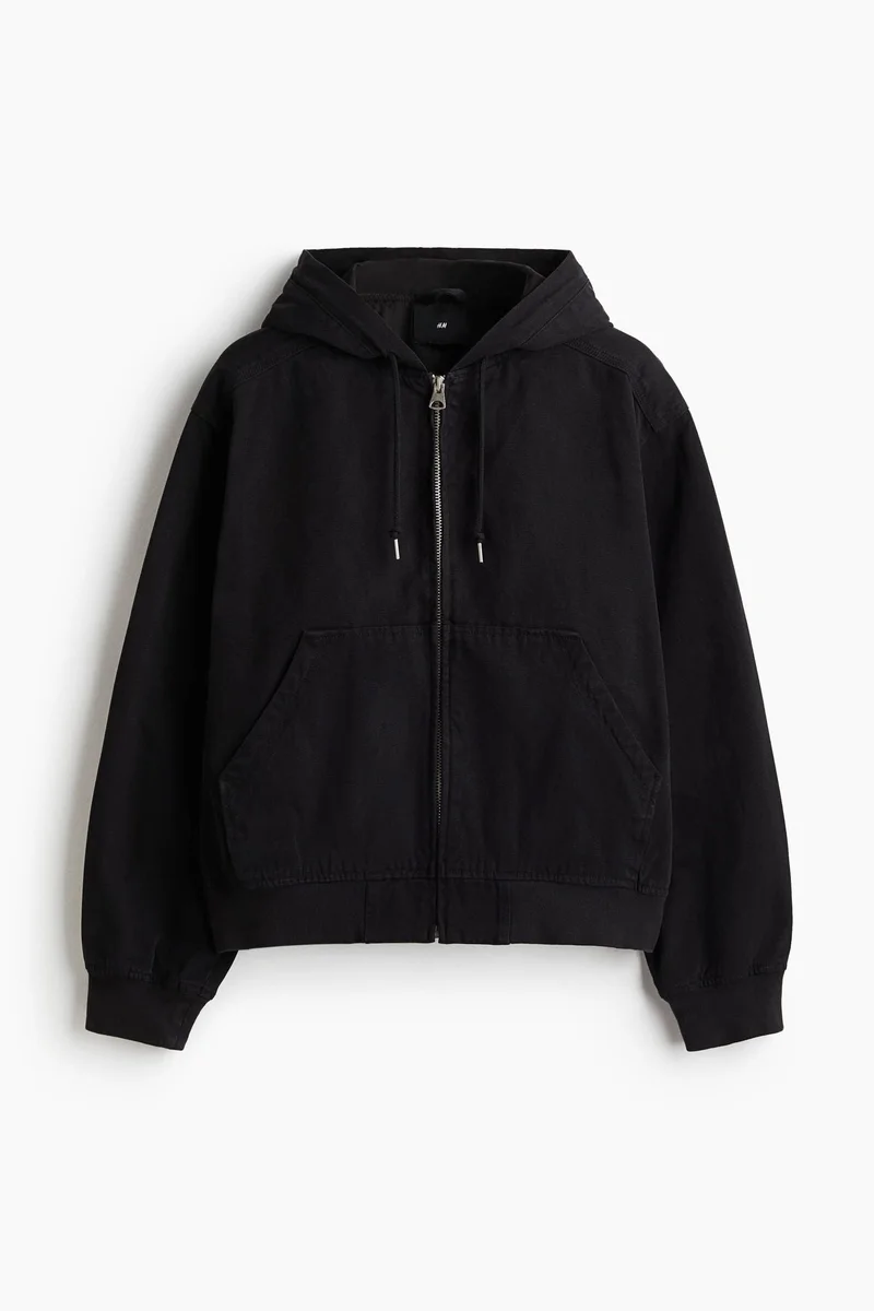 H&M  Loose Fit Hooded canvas jacket for Men | Best Price UAE