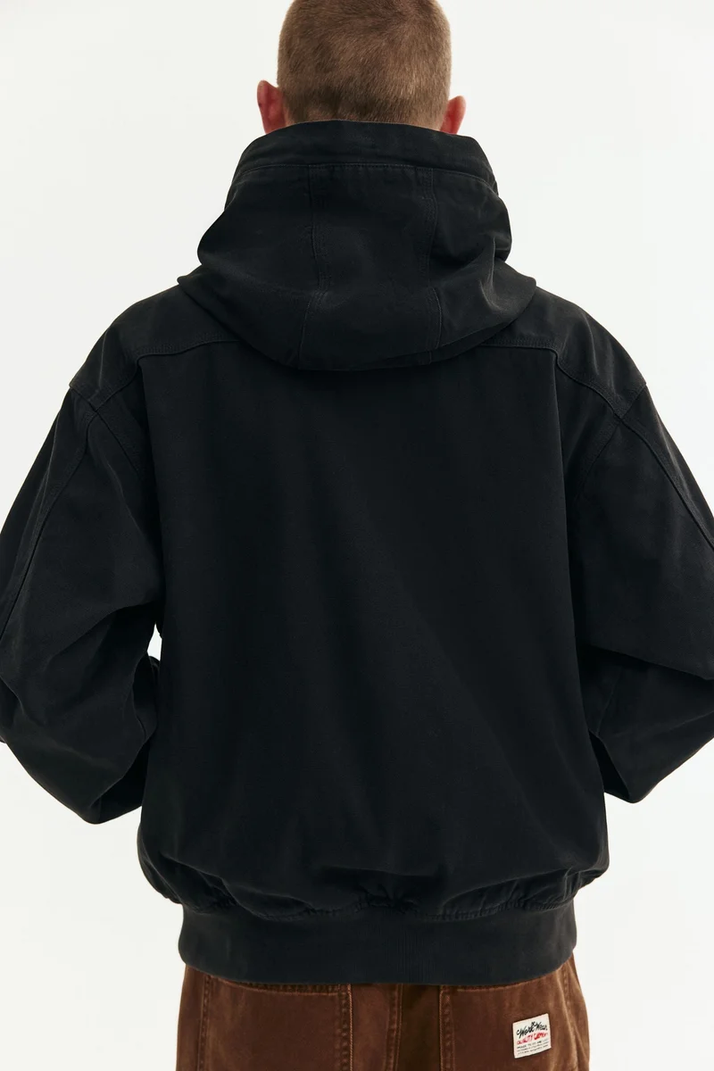 H&M  Loose Fit Hooded canvas jacket for Men | Best Price UAE