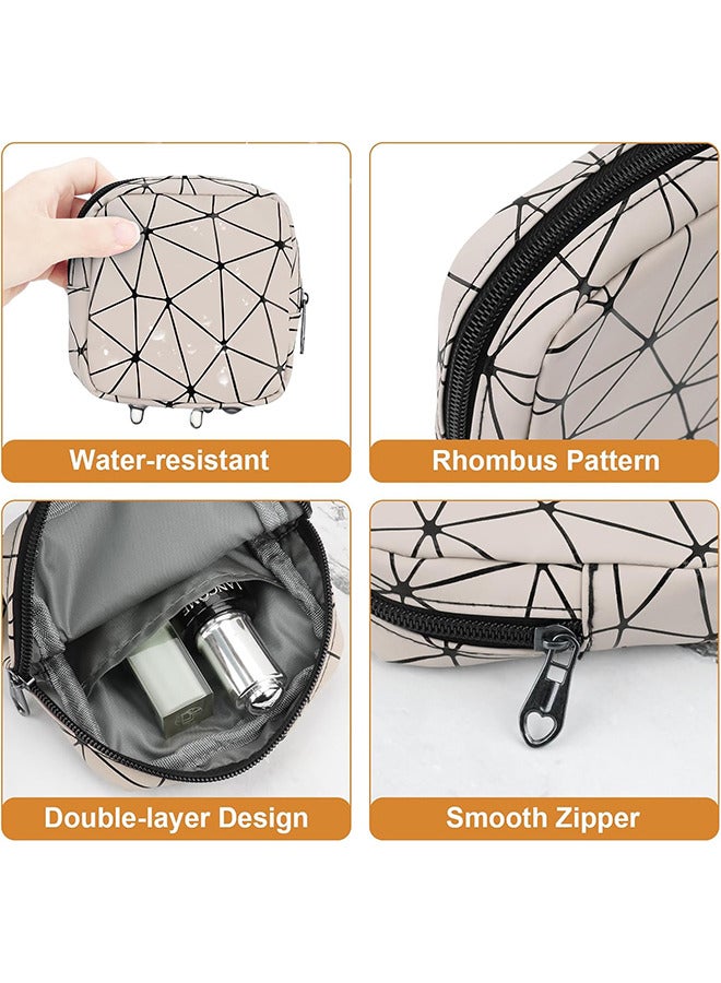 Depend 3 Pieces Sanitary Napkin Organizer Menstrual Bag Zip Menstrual Pad Bag Portable Sanitary Napkin Organizer Purse Tampon Holder Teenage Menstrual Bags For Girls Ladies First Period Gifts For Girls - Image 5