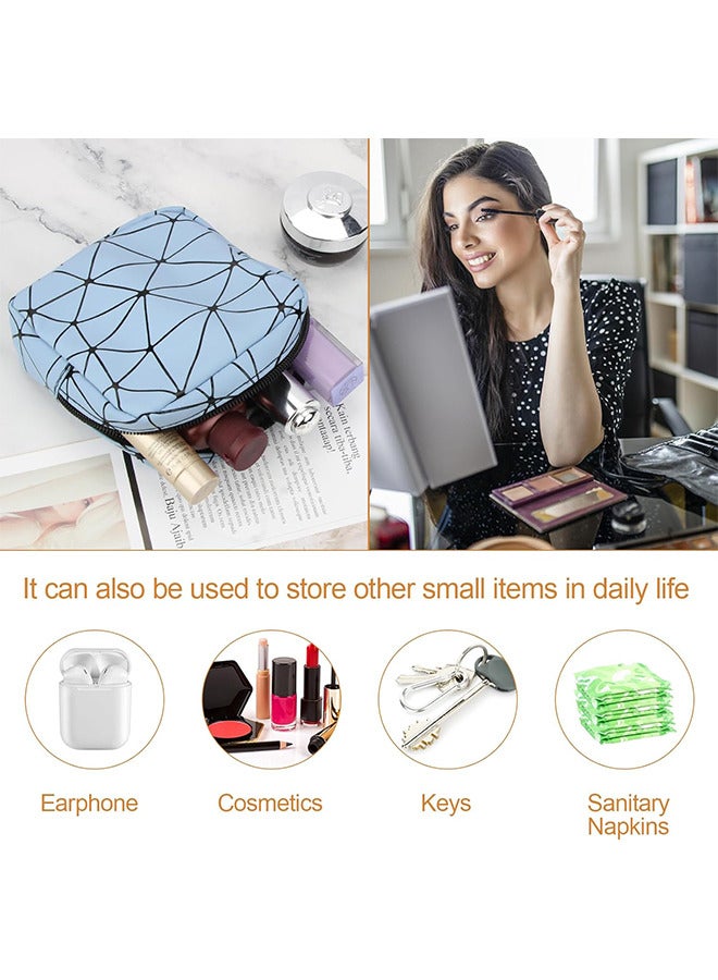 Depend 3 Pieces Sanitary Napkin Organizer Menstrual Bag Zip Menstrual Pad Bag Portable Sanitary Napkin Organizer Purse Tampon Holder Teenage Menstrual Bags For Girls Ladies First Period Gifts For Girls - Image 4