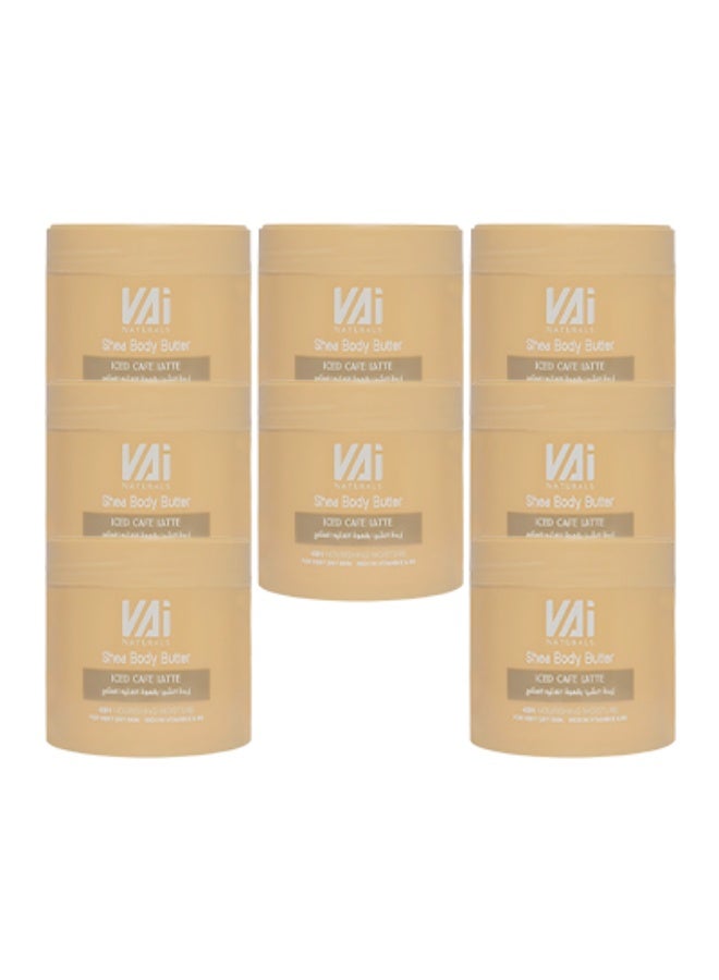 VAI 8 Pieces Shea Body Iced Cafe Latte 48 Hours Nourishing Moisture For Very Dry Skin Rich In Vitamin E - Image 1