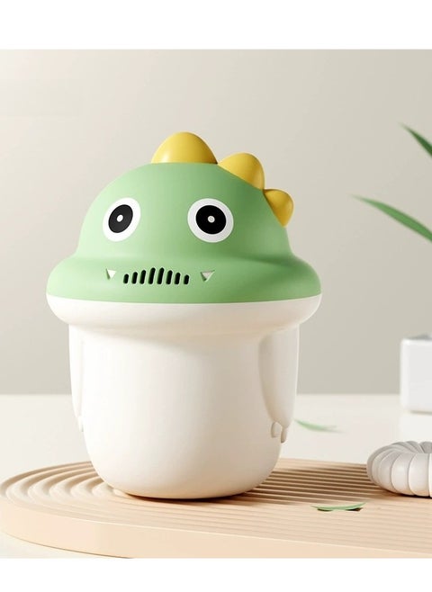 Dinosaur Baby Bath Rinse Cup – 600ML Shampoo Rinser with Handle, BPA-Free Toddler Shower Cup for Bathing & Hair Washing, Cute Bathroom Accessory for Babies & Kids