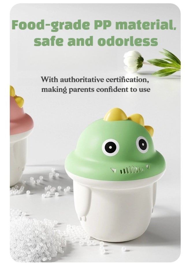 Generic - Dinosaur Baby Bath Rinse Cup – 600ML Shampoo Rinser with Handle, BPA-Free Toddler Shower Cup for Bathing & Hair Washing, Cute Bathroom Accessory for Babies & Kids - Image 1