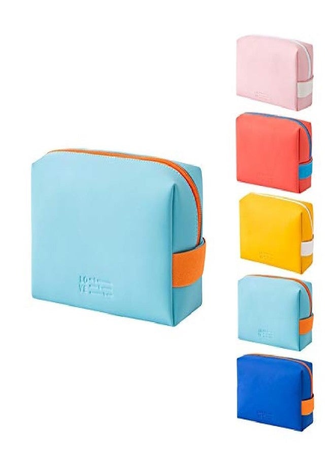 Prostuff.in New Sight Compact Makeup, Portable Storage & Washable Cosmetic Small Travel Toiletries for Women, PU Leather Waterproof Zipper Pouch, Makeup Accessories Organizer - Image 1