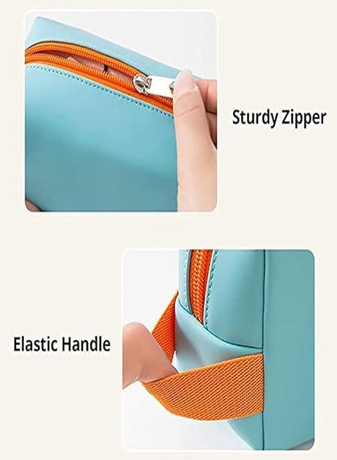 Prostuff.in New Sight Compact Makeup, Portable Storage & Washable Cosmetic Small Travel Toiletries for Women, PU Leather Waterproof Zipper Pouch, Makeup Accessories Organizer - Image 3