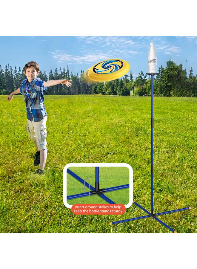 Bluejw Throwing Frisbee Bottle Rack Sports Toy Suit Parent-child Outdoor Game Toy - Image 4