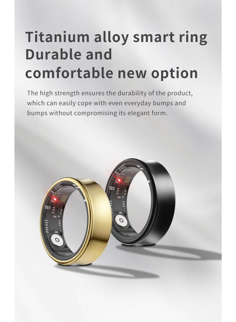 General Smart Health Ring for Heart Rate BlodOxygen Sleep Monitoring all Weather Motion Calculation 24-hour Health Monitoring Protect Your Health Bright Silver No.22  - Image 5