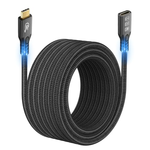 CHENLENIC 20Gbps USB C 3.2 Extension Cable, 10FT USBC 3.2 Gen2 Type-c Male to Female Extender Cable Ultra HD 4K@60Hz 240W Charging 20Gbps Data Transfer Compatible with External SSD eGPU - Image 1
