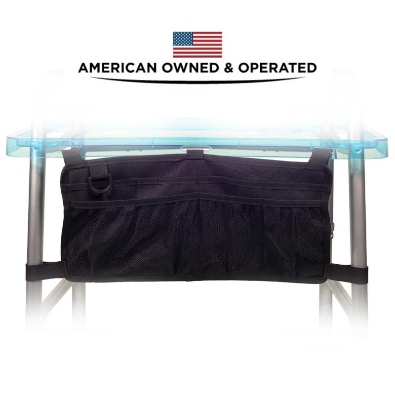 StrongArm Walker Tray Storage Tote + Under Tray Organizer for Walker Essentials, Lightweight Open-Access Storage Basket for StrongArm Walker Tray (Storage Bag) - Image 2