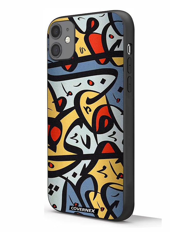 Covernex Apple iPhone 11 Protective Case Cover Printed Featuring Abstract Arabic Calligraphy Art - Image 1