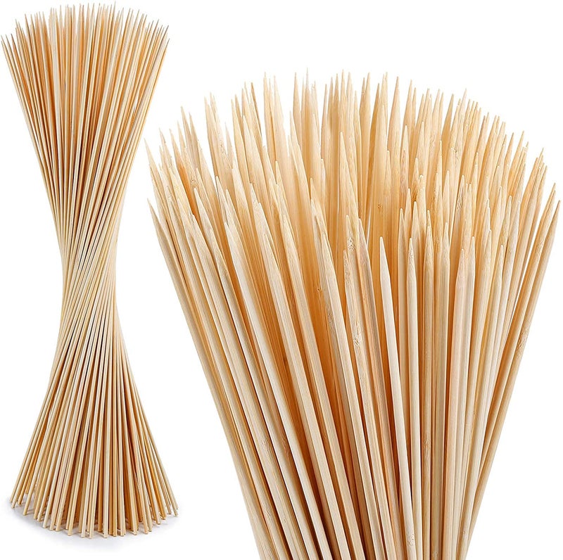 NadaKin 300 PCS Bamboo Marshmallow Roasting Sticks, SMores Skewers for Fire Pit, Extra Long 30 Inch Heavy Duty 5mm Thick Wooden SMores Sticks for Open Fire Pits Roaster Barbecue Hot Dog Camping Kebab Sausage - Image 1
