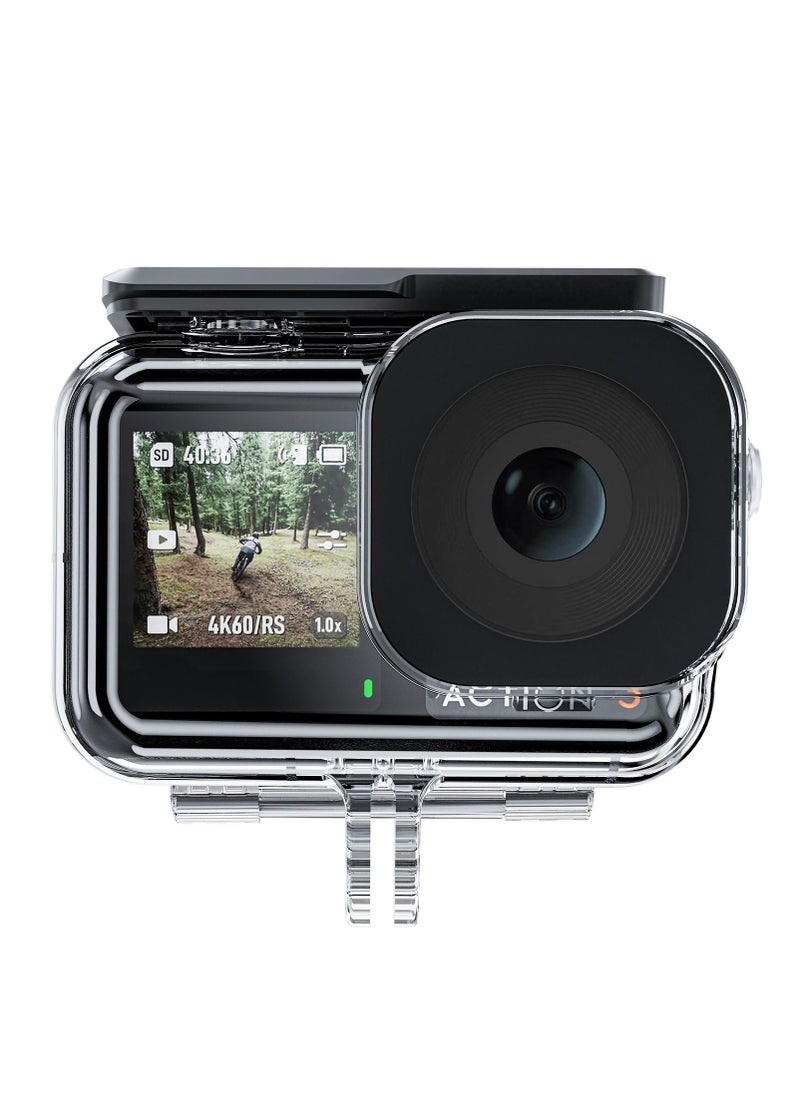 TELESIN - DJI Osmo Action 5 Pro Action 4 Action 3 Waterproof Case for 45 Meter Depth Deep Dive - Image 1