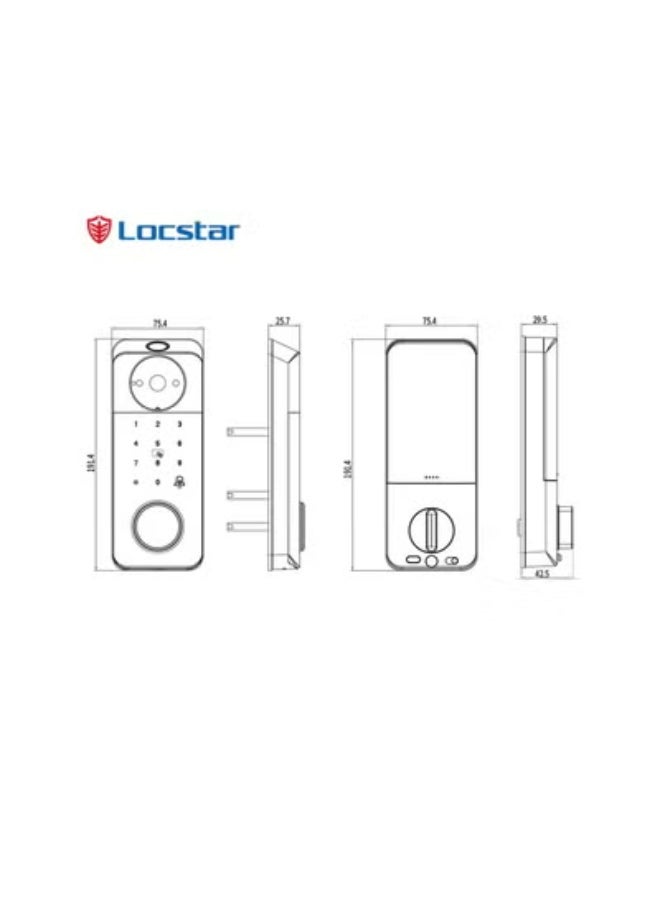 Locstar High-Definition Video Smart Lock – Secure Access with HD Video Monitoring - Image 5