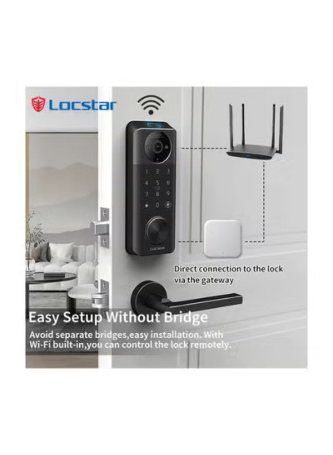 Locstar High-Definition Video Smart Lock – Secure Access with HD Video Monitoring - Image 2