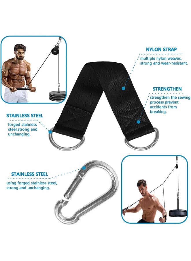 كيلا بكرة كابلات من أرابيست، بكرة رياضية 90 مم مع حزام تعليق وحلقة تثبيت، بكرة صامتة تدور 360 درجة لنظام بكرات LAT، معدات رياضية، مشاريع منزلية اصنعها بنفسك، كتل رفع - Image 4