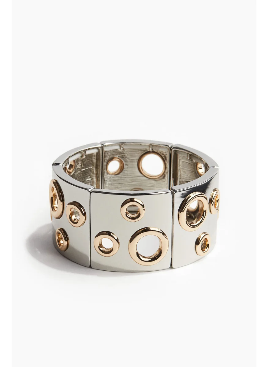 اتش اند ام Eyelet-Detail Cuff Bracelet